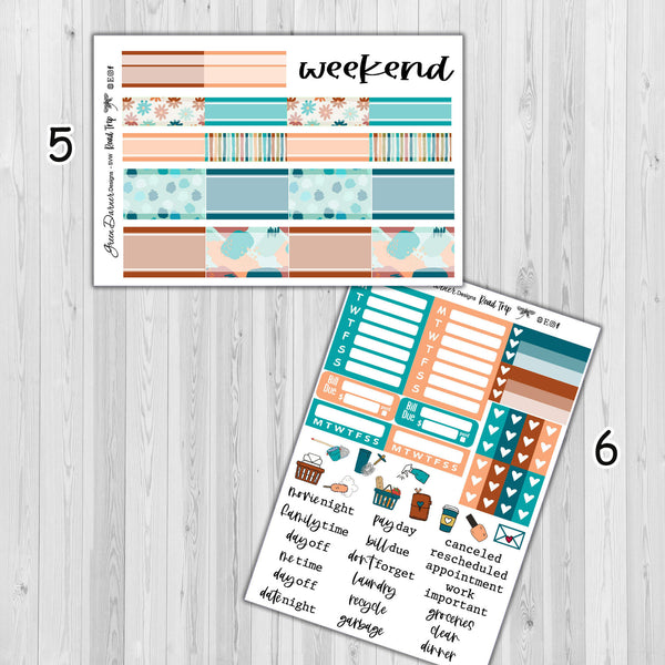 Load image into Gallery viewer, Road Trip - Erin Condren weekly kit
