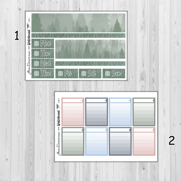 Load image into Gallery viewer, Winterbound - standard vertical/Erin Condren weekly planner sticker kit
