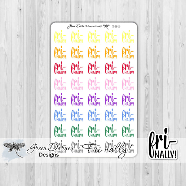 Load image into Gallery viewer, Fri-nally! - script planner stickers
