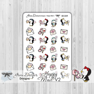 Pearl the Penguin - Happy Mail V2 - Kawaii character sticker