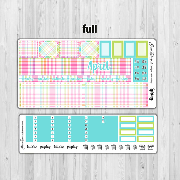 Load image into Gallery viewer, Hobonichi Weeks - Spring plaid - customizable monthly
