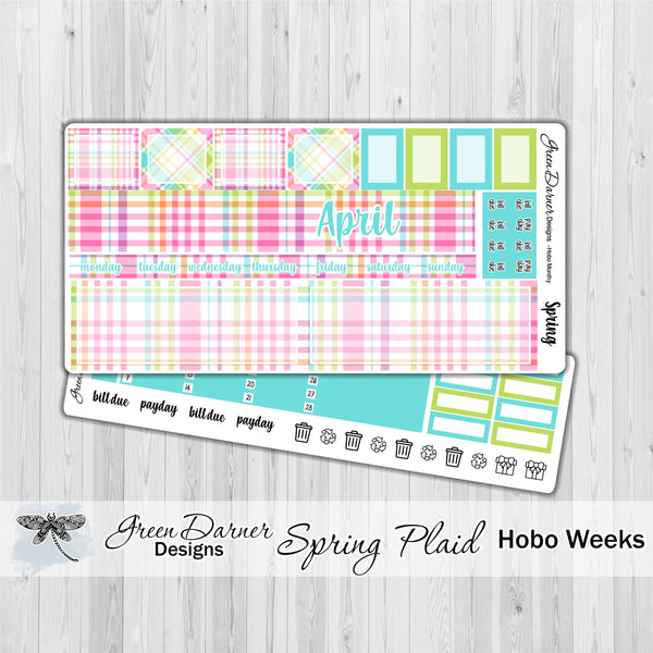 Load image into Gallery viewer, Hobonichi Weeks - Spring plaid - customizable monthly

