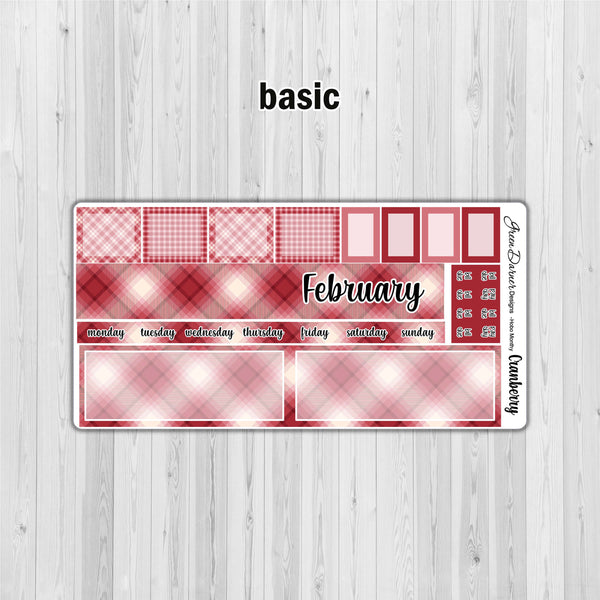 Load image into Gallery viewer, Hobonichi Weeks - Cranberry plaid - customizable monthly
