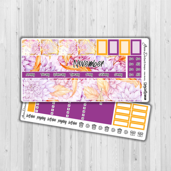 Load image into Gallery viewer, Chrysanthemum birth month floral monthly kit for the Hobo Weeks
