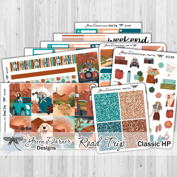 Load image into Gallery viewer, Road Trip - Happy Planner Classic weekly kit

