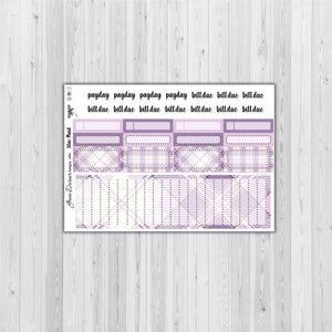 Happy Planner Monthly - Lilac Plaid - customizable monthly