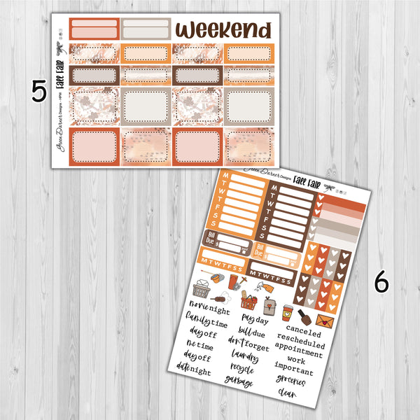 Load image into Gallery viewer, Fall Fair  - Happy Planner decorative weekly planner sticker kit
