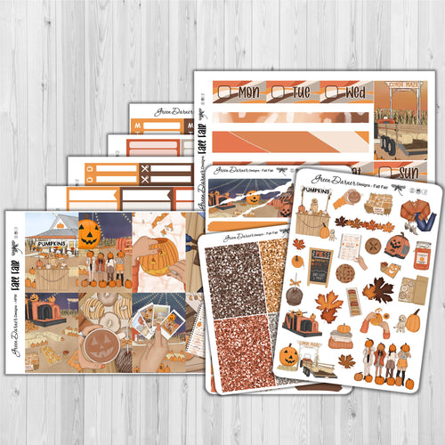 Fall Fair weekly sticker kit for the Happy Planner