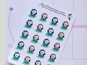 Pearl the Penguin - Aquasize - Kawaii character sticker