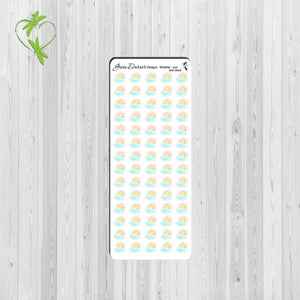 Weather - watercolor icon stickers