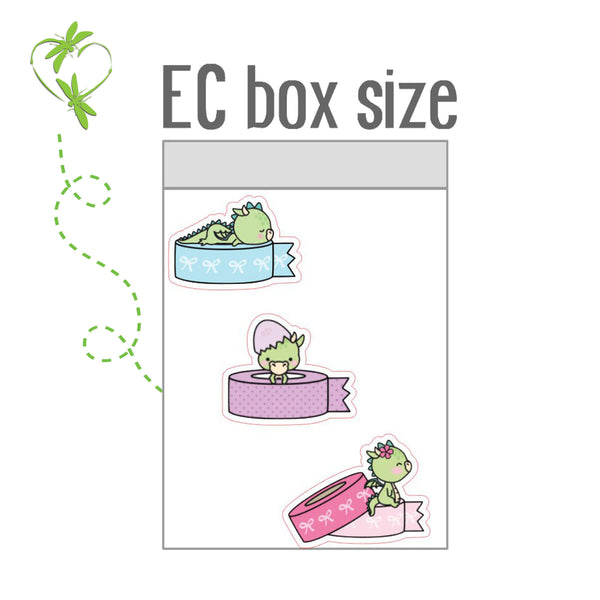 Load image into Gallery viewer, Delilah washi sticker sizes based on the Erin Condren box sizes
