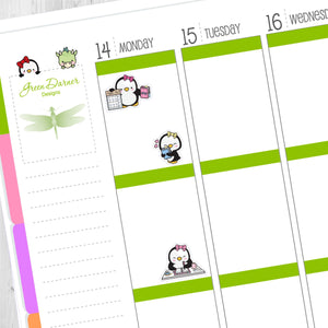 Pearl the Penguin - Planner - Planning - Kawaii character sticker