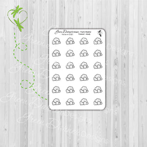 Pearl the Penguin - Weather Forecast - Kawaii character sticker