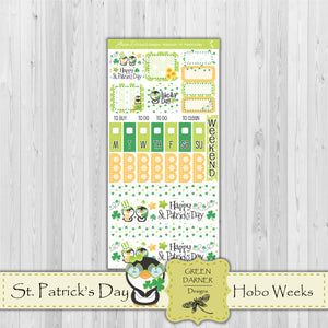 St.Patrick's Day - Hobonichi Weeks decorative weekly planner sticker kit