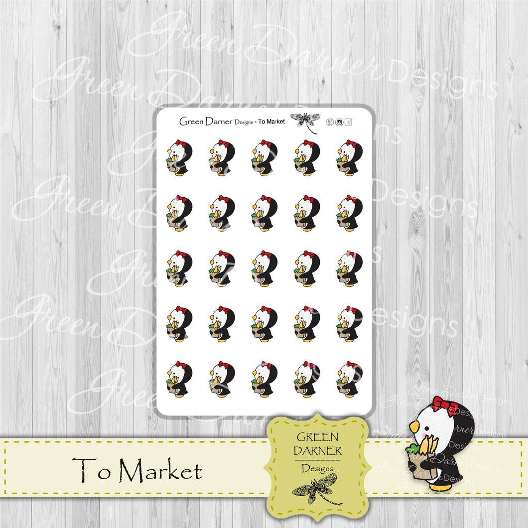 Pearl the Penguin - Market - Kawaii character sticker