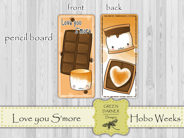 Load image into Gallery viewer, Love You S&#39;more - Hobonichi Weeks decorative weekly planner sticker kit
