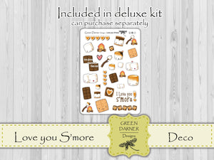 Love You S'more - Happy Planner - weekly vertical tall planner stickers