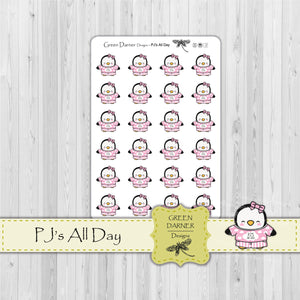 Pearl the Penguin - PJ's All Day - Kawaii character sticker