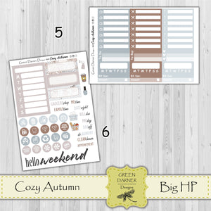 Cozy Autumn - Big Happy Planner decorative weekly planner sticker kit