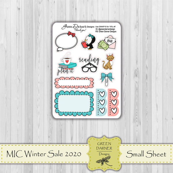 Load image into Gallery viewer, MIC Winter 2020 purchasable sale freebie - Coffee &amp; Book Lover
