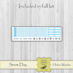 Hobonichi Weeks - Snow Day - Pearl the Penguin - customizable monthly