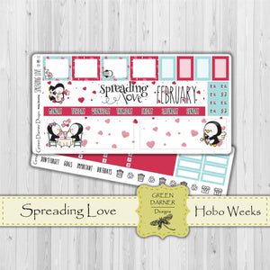 Hobonichi Weeks - Spreading Love- Pearl the Penguin - customizable monthly
