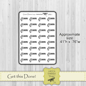 Get this Done! - script planner stickers