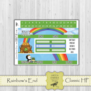 Happy Planner Monthly - Rainbow's End - Pearl the Penguin - customizable monthly