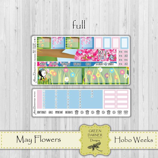 Load image into Gallery viewer, Hobonichi Weeks - May Flowers - Pearl the Penguin-  customizable monthly
