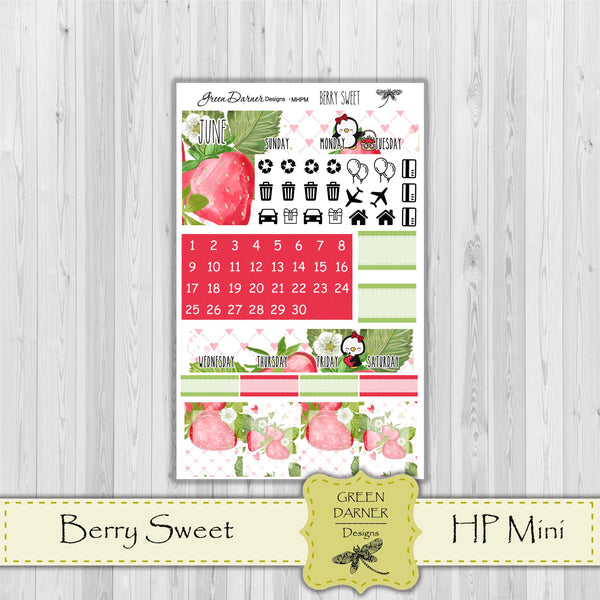 Load image into Gallery viewer, Mini Happy Planner Monthly - Berry Sweet - Pearl the Penguin customizable monthly
