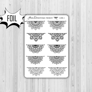 Mandala planner stickers - 02 with foil options