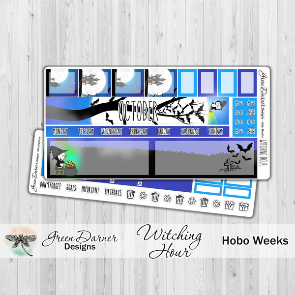 Load image into Gallery viewer, Hobonichi Weeks - Witching Hour  - Pearl the Penguin - customizable monthly

