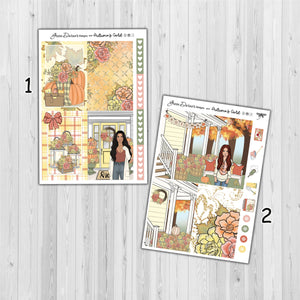 Autumn's Gold - Big Happy Planner decorative weekly planner sticker kit
