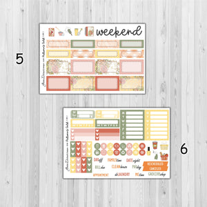 Autumn's Gold - standard vertical/Erin Condren weekly planner sticker kit