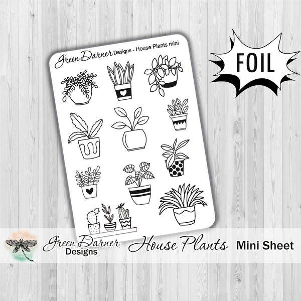 Load image into Gallery viewer, House Plants mini sheet - foil option
