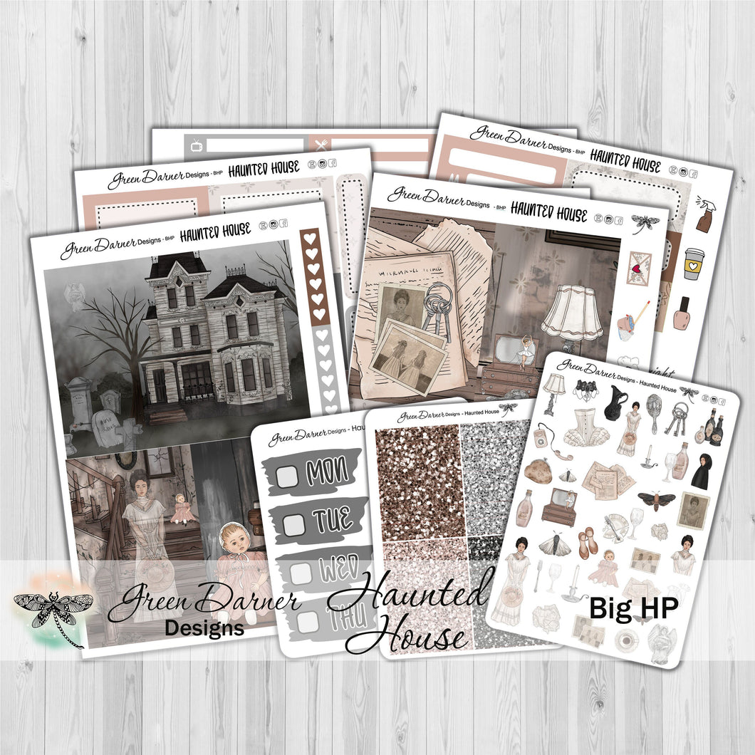 Haunted House - Big Happy Planner decorative weekly planner sticker kit