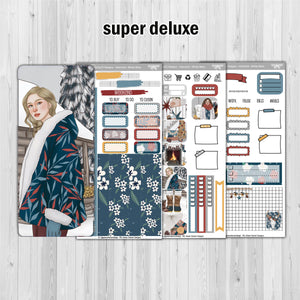 Winter Boho - Hobonichi Weeks decorative weekly planner sticker kit