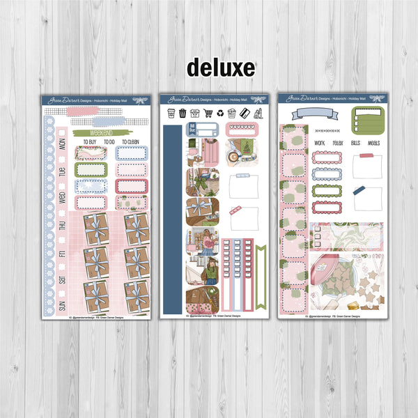 Load image into Gallery viewer, Holiday Mail  - Hobonichi Weeks decorative weekly planner sticker kit
