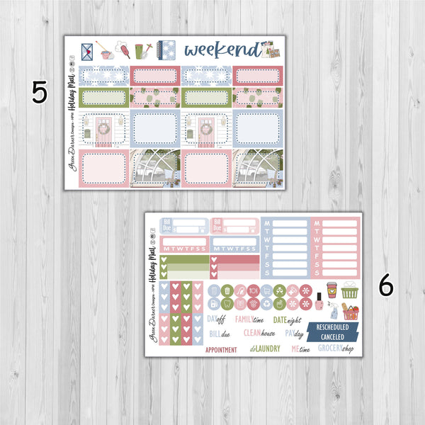 Load image into Gallery viewer, Holiday Mail - Happy Planner decorative weekly planner sticker kit
