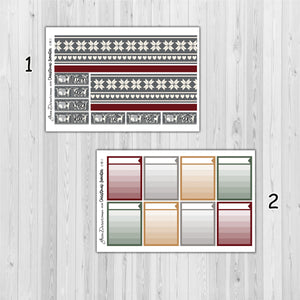 Christmas Sweater - standard vertical/Erin Condren weekly planner sticker kit