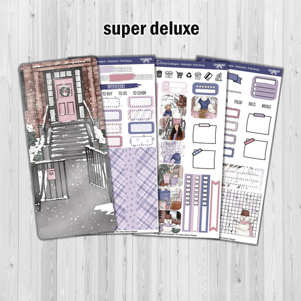 Load image into Gallery viewer, First Snow - Hobonichi Weeks decorative weekly planner sticker kit
