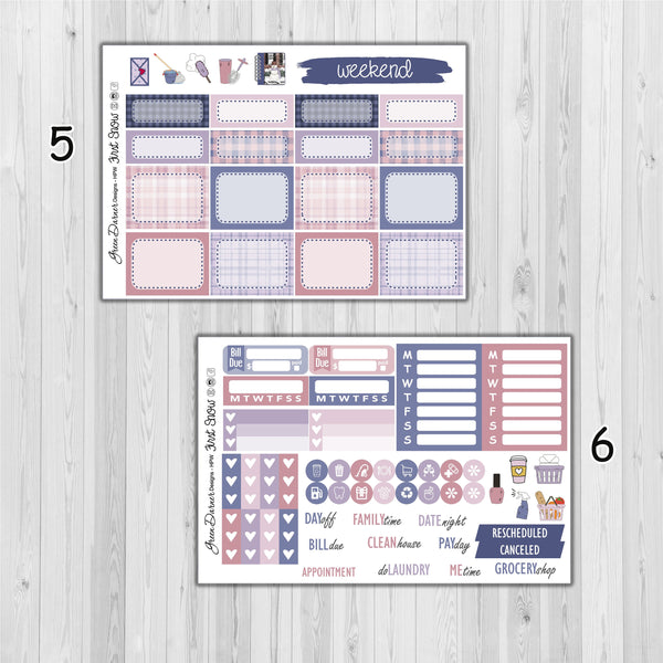 Load image into Gallery viewer, First Snow - Happy Planner decorative weekly planner sticker kit
