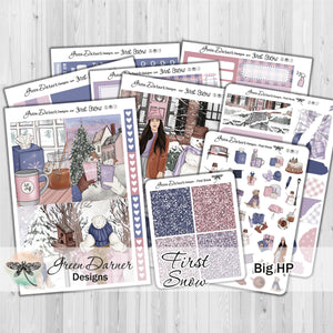 First Snow - Big Happy Planner decorative weekly planner sticker kit