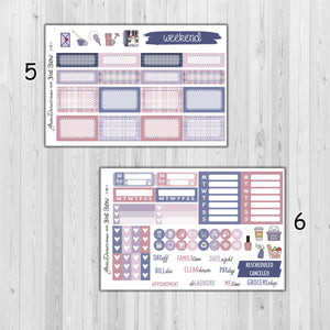 First Snow - standard vertical/Erin Condren weekly planner sticker kit