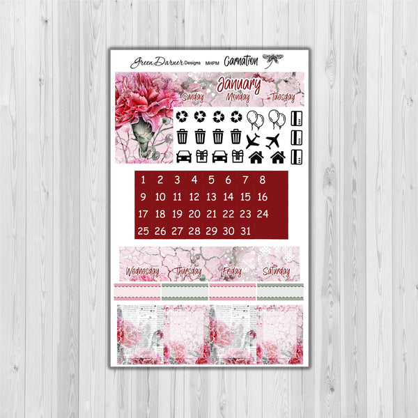 Load image into Gallery viewer, Mini Happy Planner Monthly - Carnation -  customizable monthly
