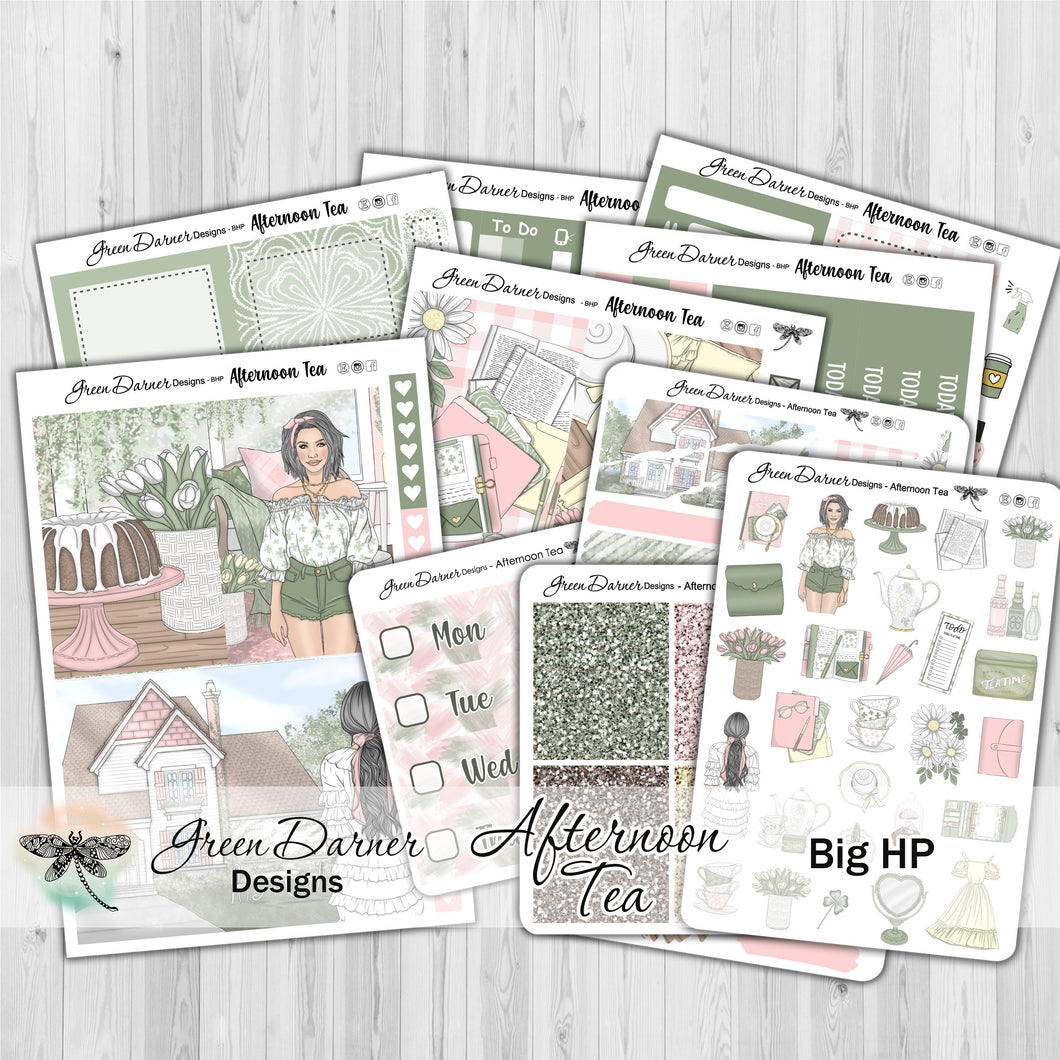 Afternoon Tea - Big Happy Planner decorative weekly planner sticker kit