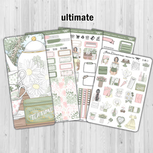 Afternoon Tea - Hobonichi Weeks decorative weekly planner sticker kit