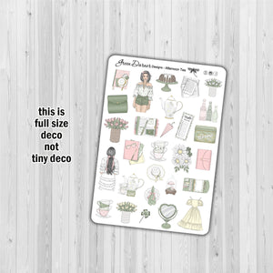 Afternoon Tea - Hobonichi Weeks decorative weekly planner sticker kit