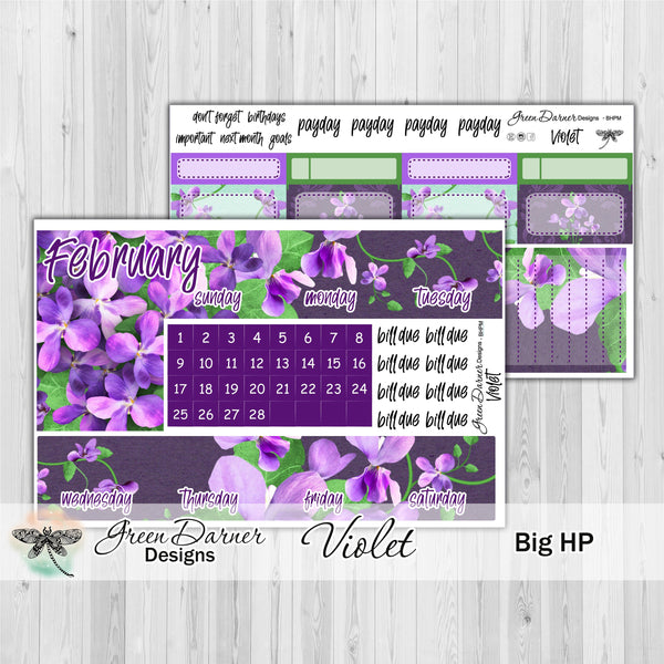 Load image into Gallery viewer, Big Happy Planner Monthly - Violet - customizable monthly
