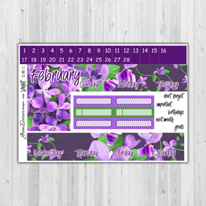 Happy Planner Monthly - Violet - customizable monthly